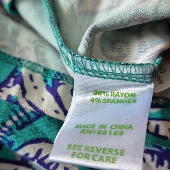 Lilly Pulitzer Shianne Seafoam Green MontaukStrecth Jersey Dress Sz.M - Picture 8 of 9